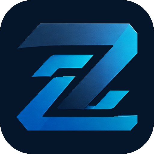 ZelvotriX geometric Z on a rounded navy app icon